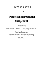 Lecture Notes on Production and Operation Management.pdf